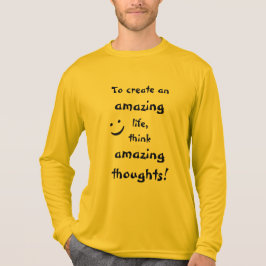 Schönes inspirierendes Zitat lange gelockerte Männ T-Shirt