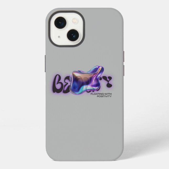 Schönes iPhone-Case - Grau iPhone Hülle (Rückseite)