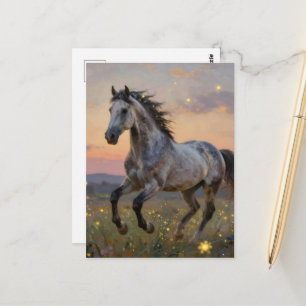 Schönes Jahr des Pferdes  Postkarte