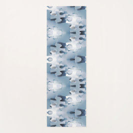 Schönes Jigsaw Design im Minimalismus Muster Yogamatte