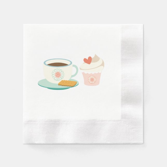 Schönes K Muster 4 Napkins Serviette (Vorderseite)