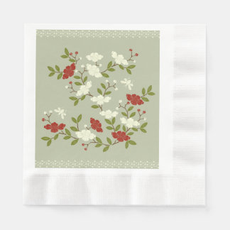 Schönes K Muster 6 Napkins Serviette