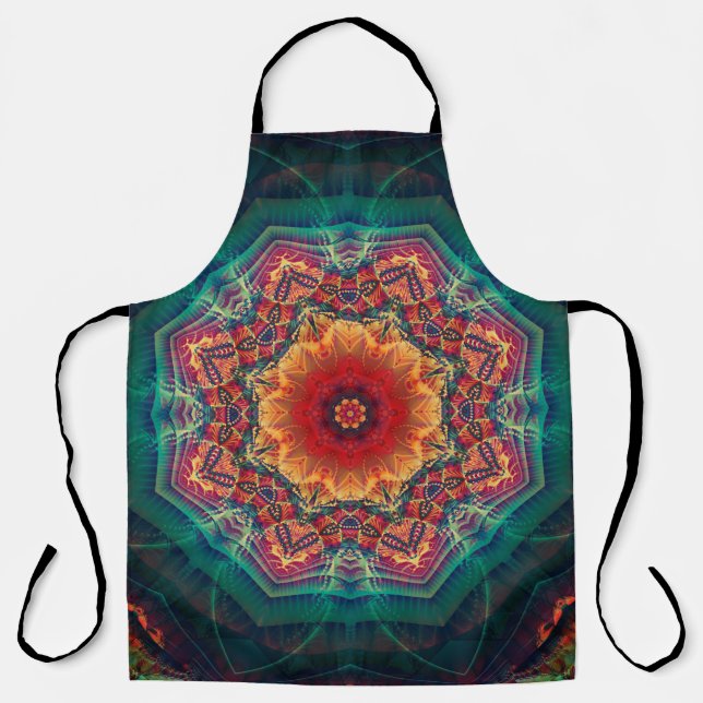 Schönes Kaleidoskop, mehrfarbige Blume Schürze (Vorderseite)