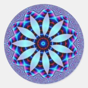 Schönes Kaleidoskop Runder Aufkleber