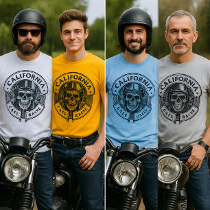 Schönes kalifornisches Café Racer für Rennen T-Shirt