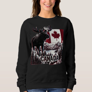 Schönes Kanada. Kanadische Flagge. Kanadischer Elc Sweatshirt