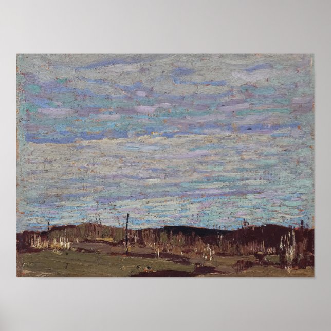 Schönes kanadisches Tom Thomson Landschaftsbild Ma Poster (Vorne)