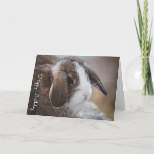 Schönes Kaninchen Personalisierte Geburtstagskarte Karte