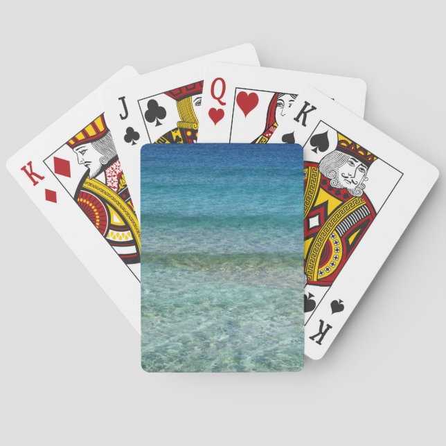 Schönes Karibisches Meer Spielkarten (Rückseite)