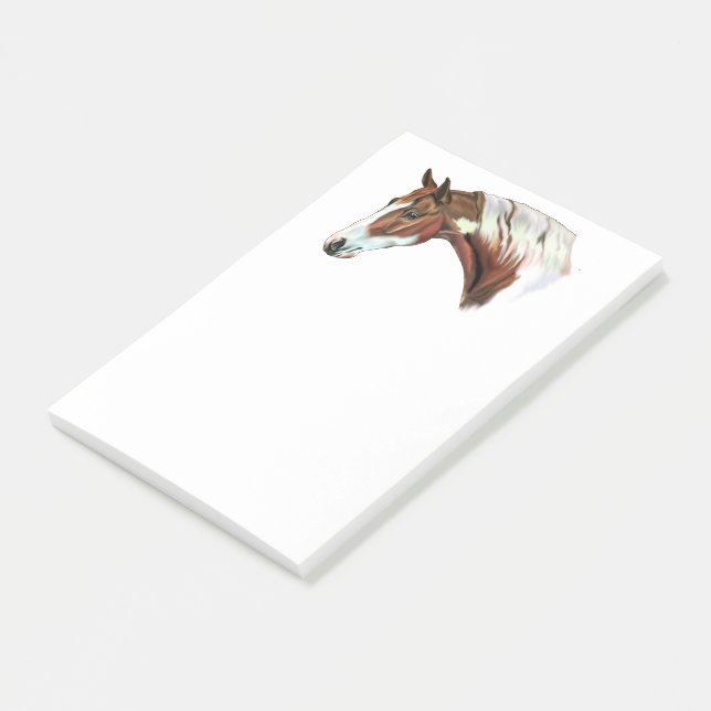 Schönes Kastanie Tovero Paint Horse Post-it Klebezettel (angewinkelt)