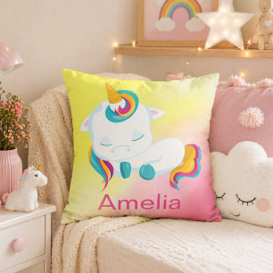 Schönes Kawaii-Einhorn Kissen