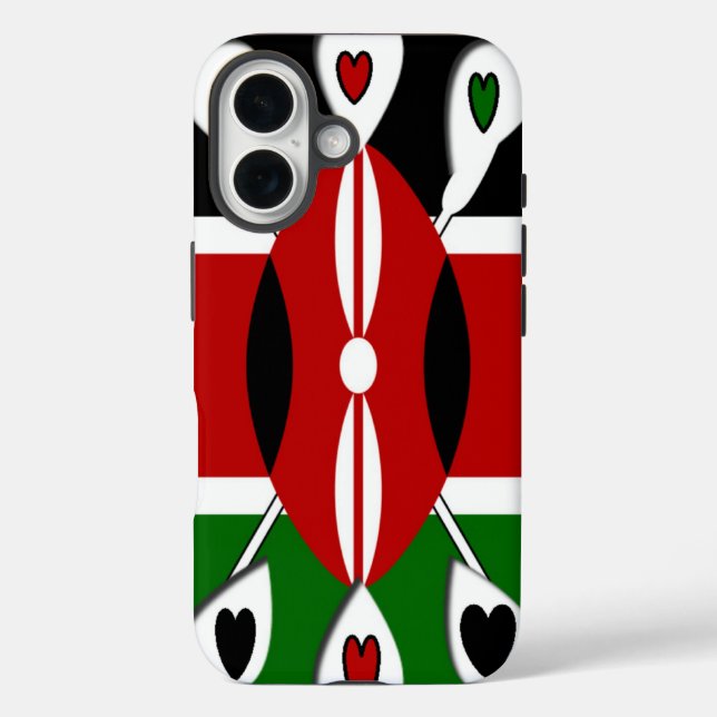 Schönes Kenya Lovely Herzen Phantastische Musterku title_seo2 (Rückseite)