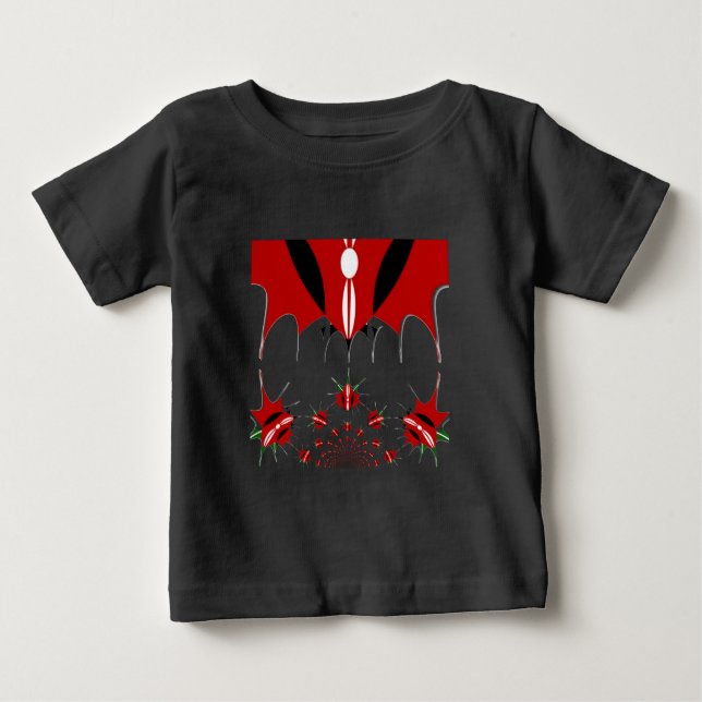 Schönes Kenya Tapestes: Kenyan Flag Butterfly Baby T-shirt (Vorderseite)