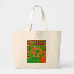 Schönes Kenyan Yellow Rose Floral Grafik Design Jumbo Stoffbeutel