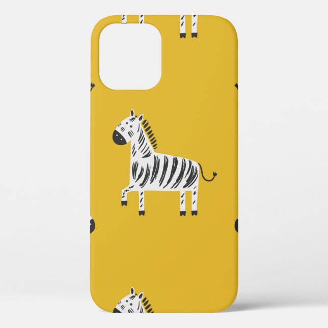 Schönes Kindernahtloses Muster mit Zebras Case-Mate iPhone Hülle (Rückseite)