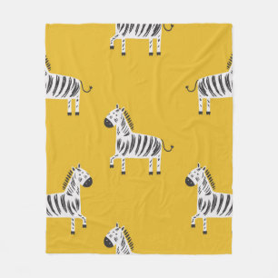 Schönes Kindernahtloses Muster mit Zebras Fleecedecke