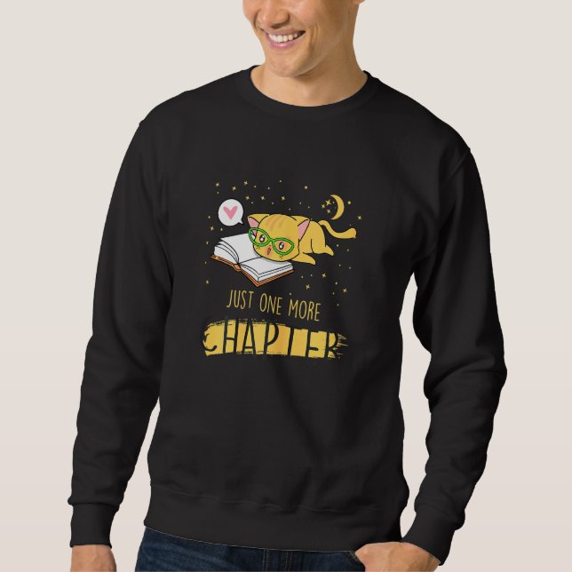 Schönes Kittenbuch und Katze nur noch ein Kapitel Sweatshirt (Vorderseite)