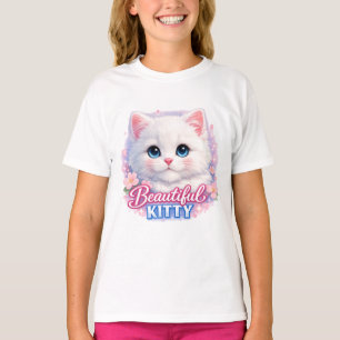Schönes Kitty Süße Katze Kinder T-Shirt