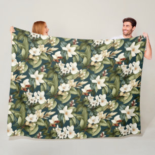 Schönes klassisches Blumenmuster Fleecedecke