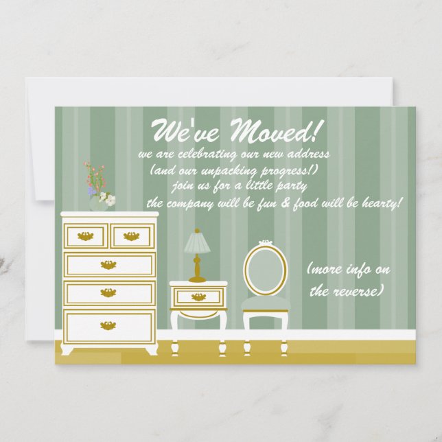 Schönes kleines Zimmer Einladung (Vorderseite)