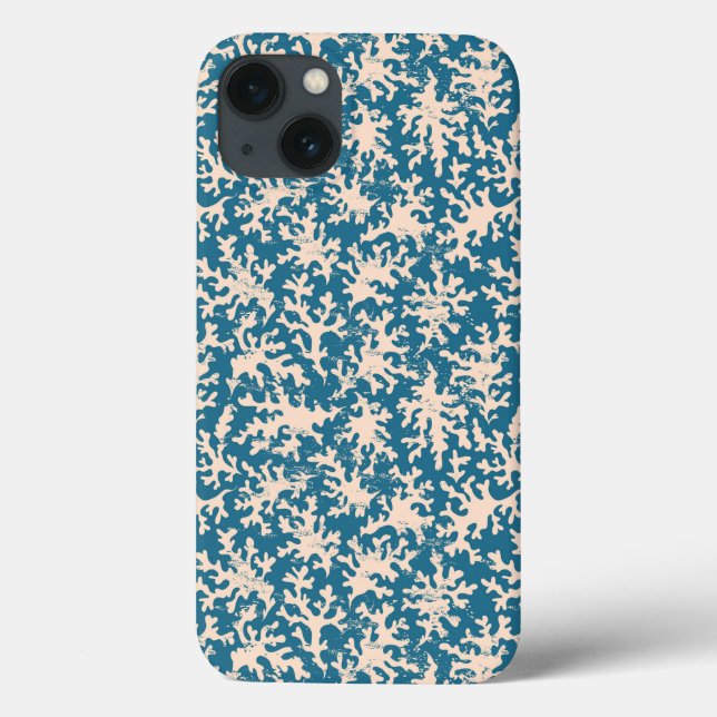 Schönes Korallenmuster Case-Mate iPhone Hülle (Rückseite)