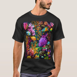 Schönes Korallenriff mit tropischen Fischen T-Shirt