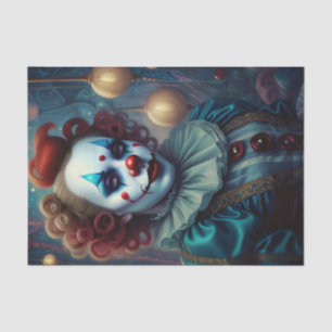 Schönes, kreolisches Clownbuch Seidenpapier