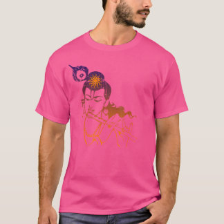 Schönes Krishna Playing Flute Tshirt Vintag Eff