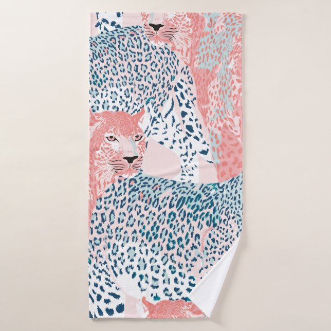 Schönes Kunstleopard nahtlos, abstrakt Badehandtuch (Badehandtuch)