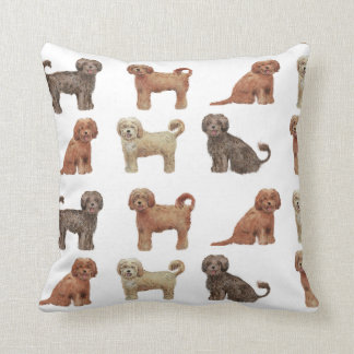 SCHÖNES LABRADOODLE HUND-Polyester-Wurfs-Kissen Kissen