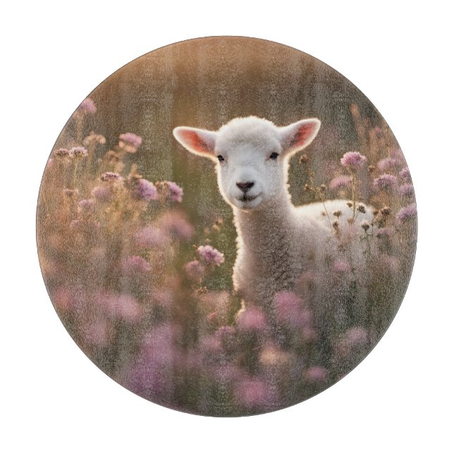 Schönes Lamm Schneidebrett (Vorderseite)