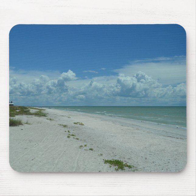 Schönes Landschaftliches Tropical Beach Horizon Fo Mousepad (Vorne)