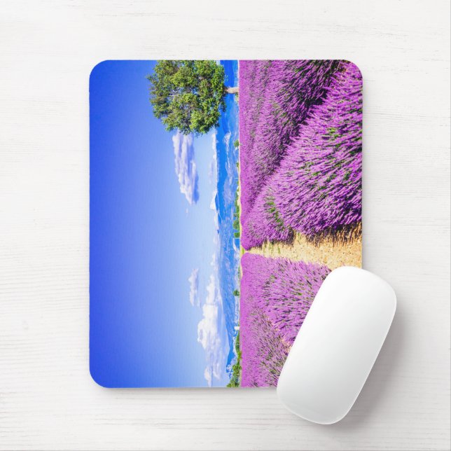 Schönes Lavendelfeld in der Provence Mousepad (Mit Mouse)