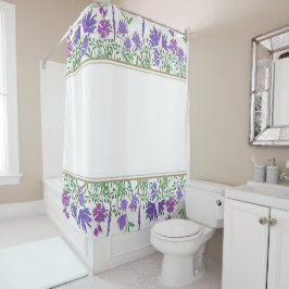 Schönes Lavender Gemustert Design Duschvorhang