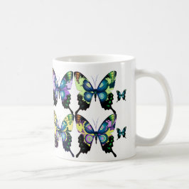 Schönes, lebendiges und elegantes Schmetterlingsmu Kaffeetasse