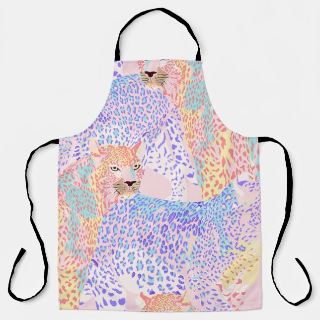 Schönes Leopard Seamless Musterbeispiel Ar Schürze (Vorderseite)