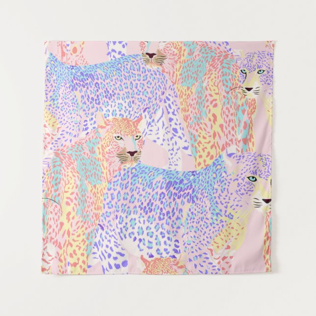 Schönes Leopard Seamless Musterbeispiel Ar Wandteppich (Vorderseite)