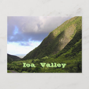 "Schönes Licht über IOA VALLEY, MAUI" Postkarte