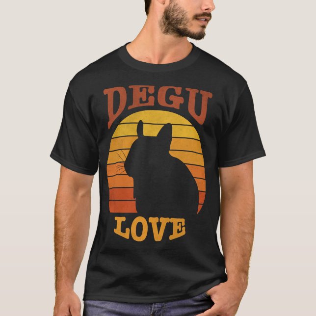 Schönes, liebenswertes Shirt mit Degu - Vintage (Vorderseite)