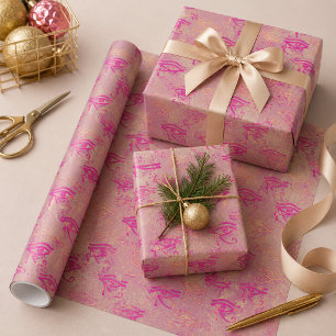 Schönes Lila Auge am Horus Geschenkpapier