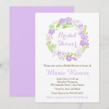 Schönes Lila Blumenkranz-Brautparty