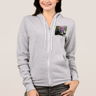 Schönes Lila Iris Blume Blumenstrauß Foto Hoodie