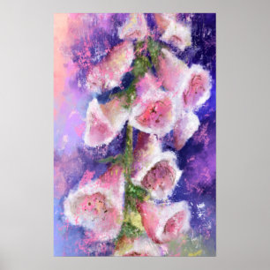 Schönes Lila Pink Blume Poster