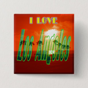 "Schönes Los Angeles" Button