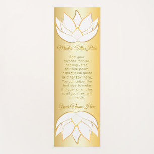 Schönes Lotos-Blumen-Goldweiße Ombre Abstufung Yogamatte