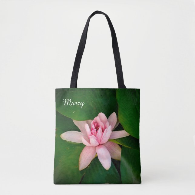 Schönes Lotus Blume Personalisiertes Foto Tasche (Vorderseite)