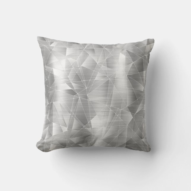 Schönes, luxuriöses, geometrisches Musterkissen Kissen (Vorderseite)