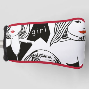 schönes Mädchen Golf Headcover