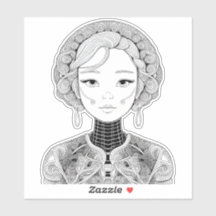 Schönes Mädchen im boho Stil