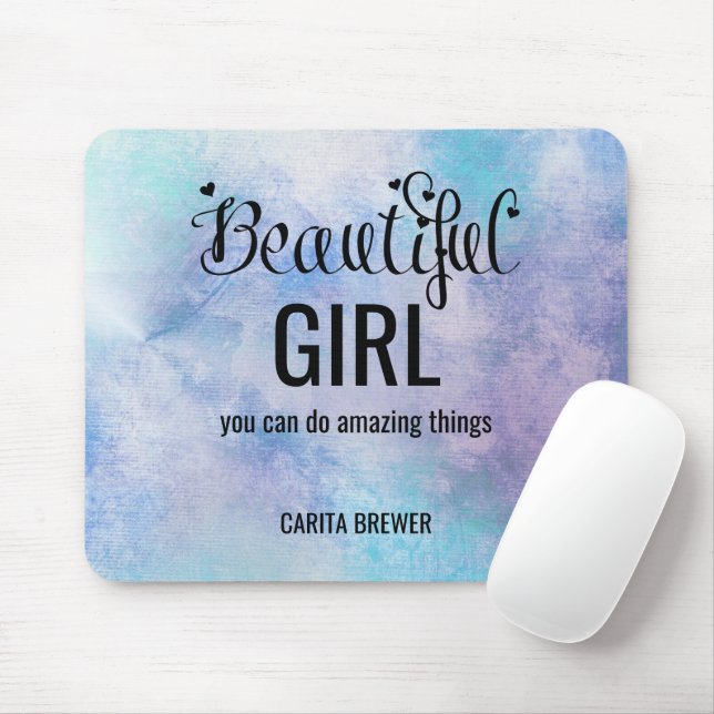 Schönes Mädchen Inspiration Mouse Pad Mousepad (Mit Mouse)